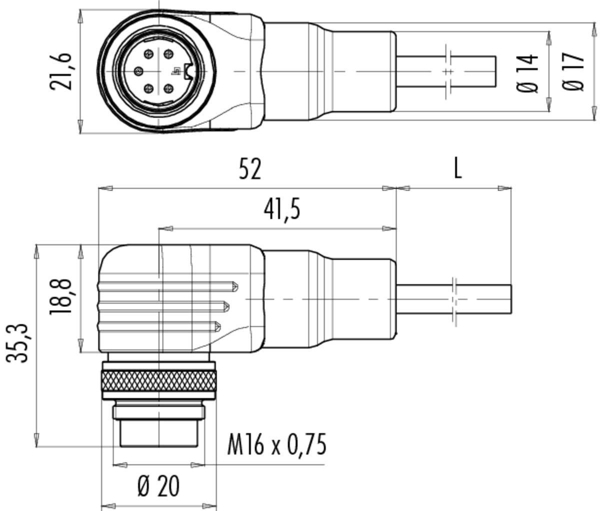 79-6317-200-06 Binder Кабель с разъёмом, контакты: 6 DIN, папа, 3A, IP67