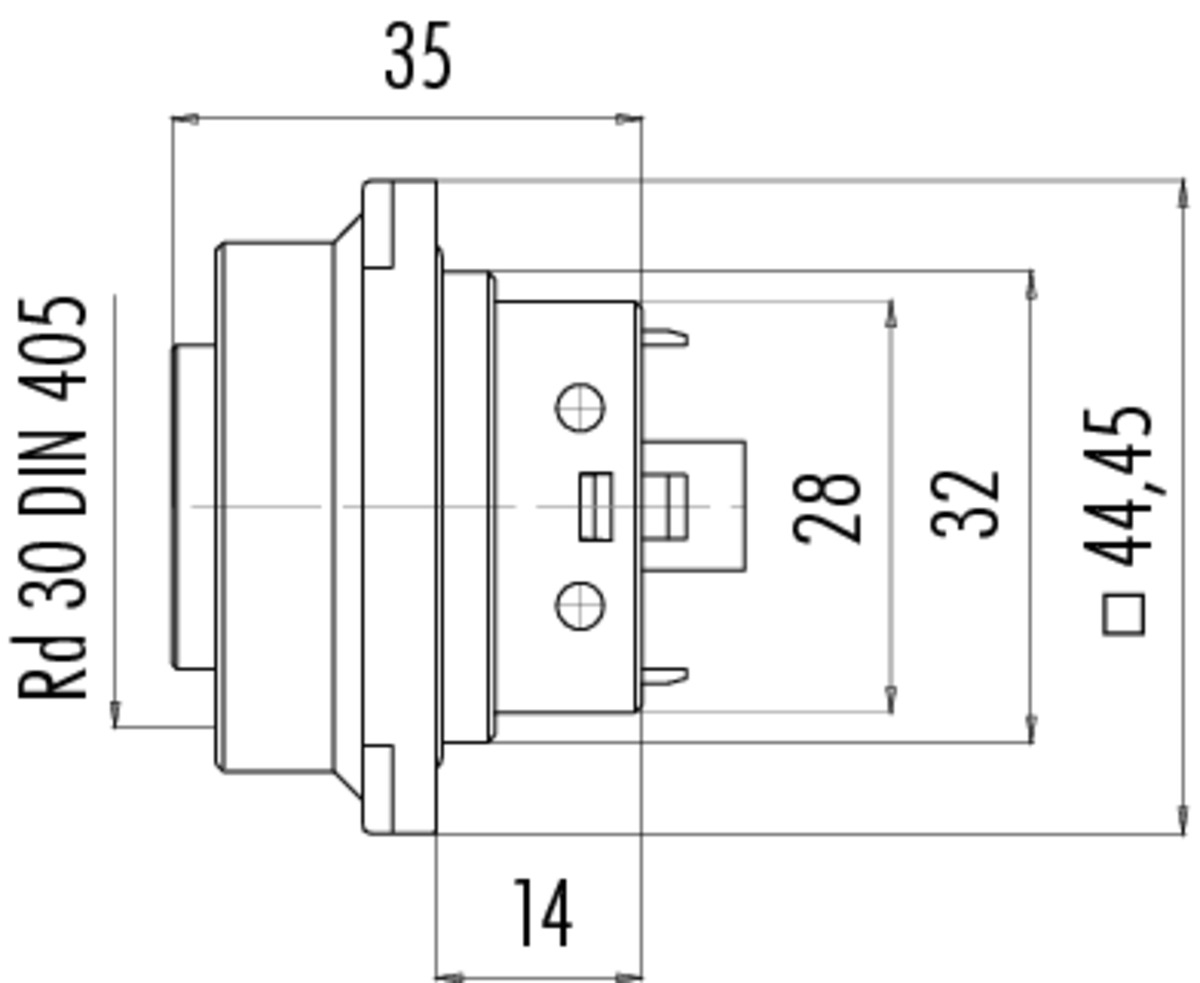 Разъем c13 чертеж