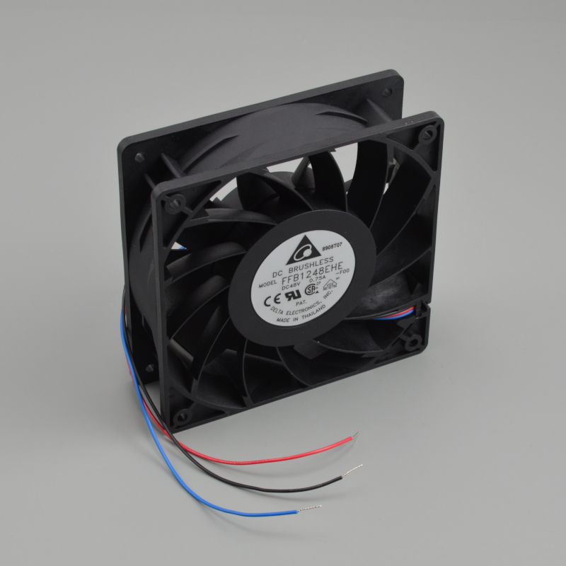 FFB1248EHE-F00 Delta Electronics Аксиальный вентилятор, 48 В, 120х120х38 мм, 3 провода